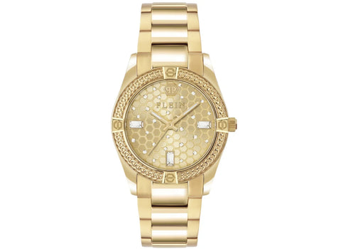 Philipp Plein Plein Icon Chain Crystal PW1FA0425 (Gold Guilloche)