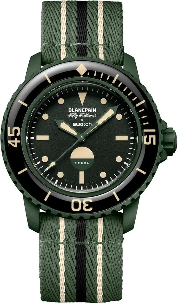 Blancpain x Swatch Scuba Fifty Fathoms Green Abyss SO35G100