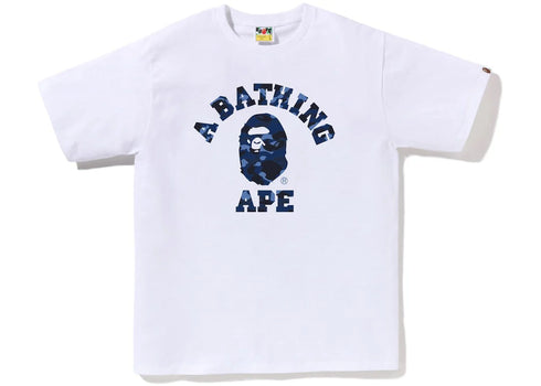 BAPE Color Camo College Tee (SS23) White Navy