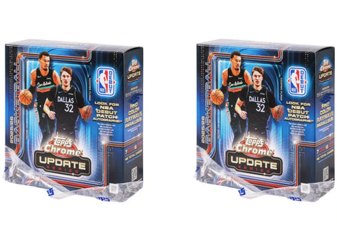 2025-26 Topps Chrome Updates Basketball Mega Box (Without Seal) 2x Lot