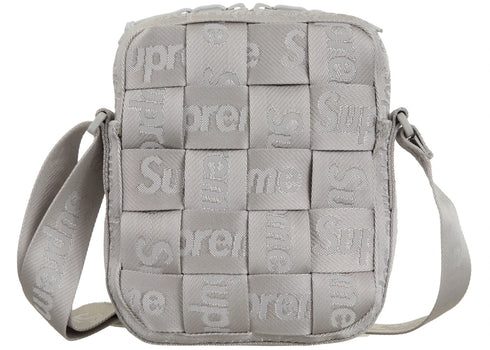 Supreme Woven Shoulder Bag SS24 Grey