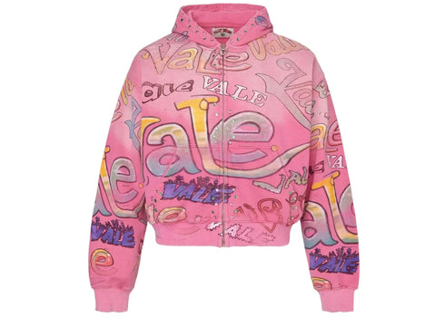 Vale Forever Bubblegum Zip Up Hoodie Pink