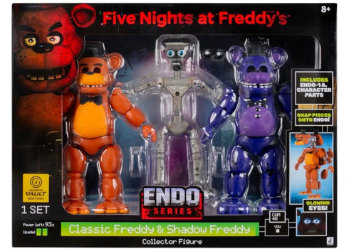 Jazwares Five Nights at Freddy’s Endo-01 (Classic Freddy and Shadow Freddy) Figures