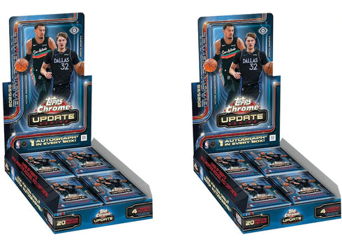 2025-26 Topps Chrome Updates Basketball Hobby Box 2x Lot