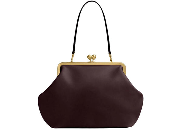 Coach Large Kisslock Frame Bag Brass/Black Currant