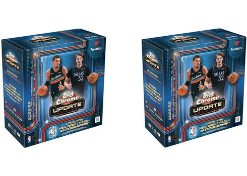 2025-26 Topps Chrome Updates Basketball Mega Box (Fanatics Exclusive) 2x Lot