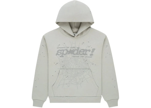 Sp5der Tonal Punk V2 Hoodie Sport Grey