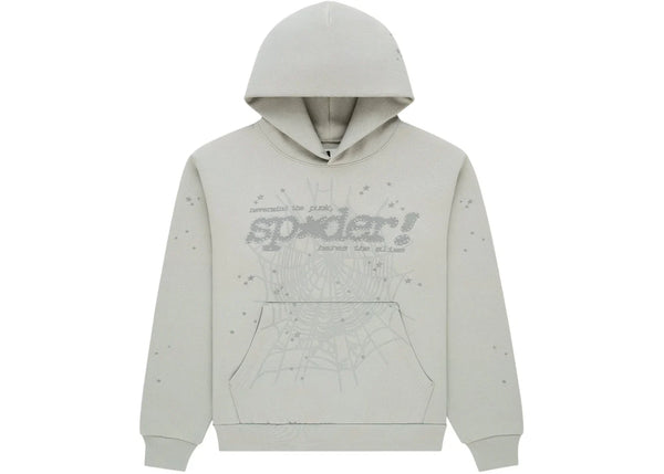 Sp5der Tonal Punk V2 Hoodie Sport Grey