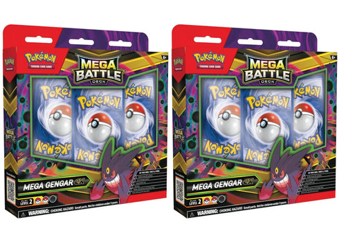 2025 Pokémon Mega Evolution Mega Gengar ex Metal Battle Deck 2x Lot