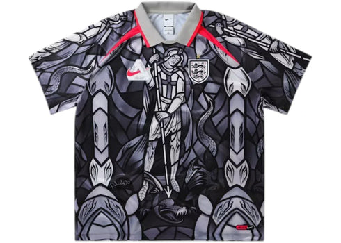 Palace x Nike England Dri-FIT Football Jersey Pewter Grey/Bright Crimson