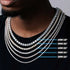 VVS Jewelry Moissanite Tennis Chain | 14K Gold & 925 Sterling Silver | Sparkling Luxury for Men & Women