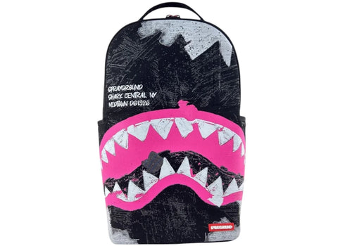 Sprayground Shark Central Sorbet Hand Painted DLX-Cotton Backpack Multicolor