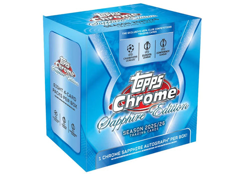 2025/26 Topps Chrome Sapphire UEFA Club Competitions Box