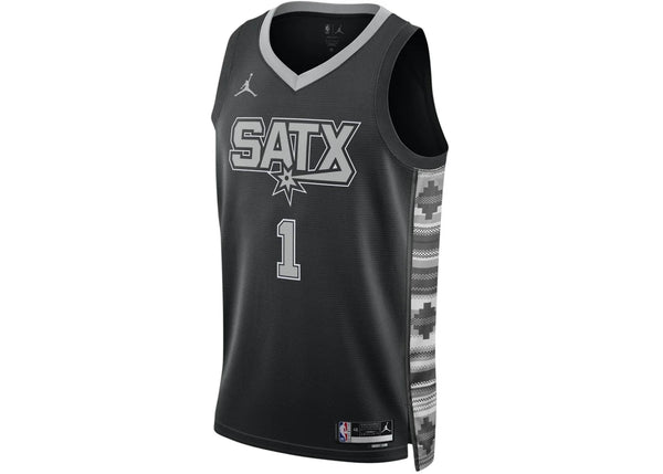 Jordan Victor Wembanyama Spurs 22/23 Dri-Fit Jersey Black