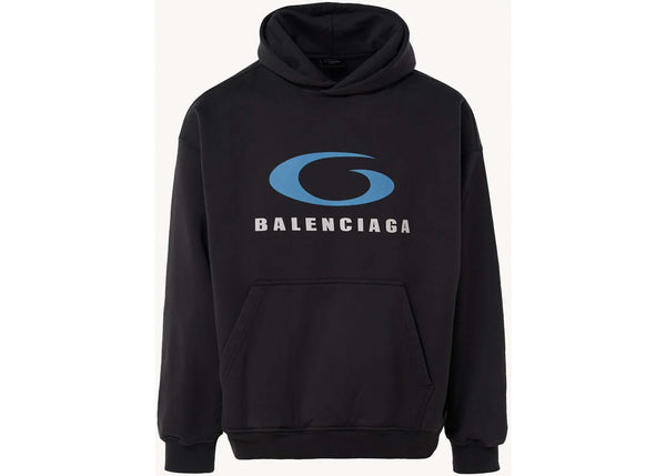 Balenciaga Loop Sports Icon Hoodie Black