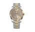 Seiko Mod Datejust Arabic Gold Pearl White Dial