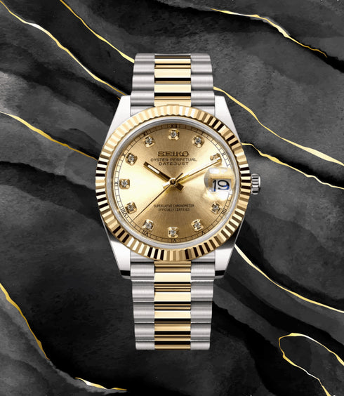 Seikojust Two-Tone Gem Gold