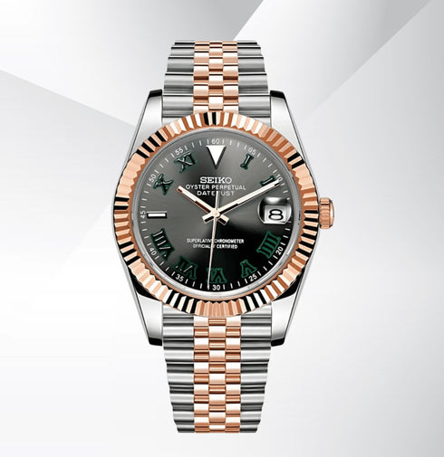 Seiko Mod Datejust Wimbledon TwoTone
