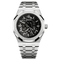 Seiko Mod Royal Oak Skeleton Black