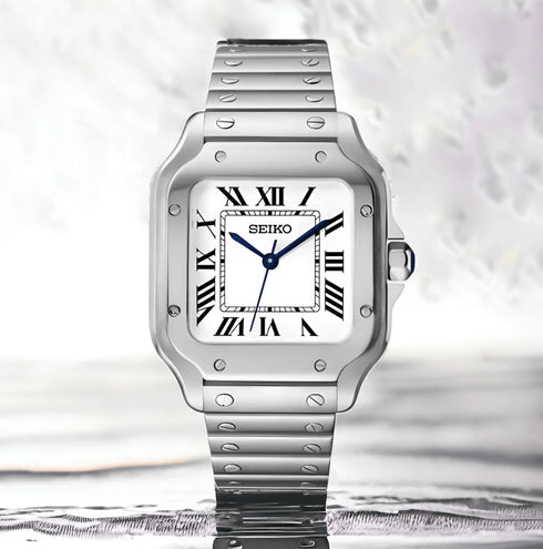 Seiko Mod Santos Classic Silver
