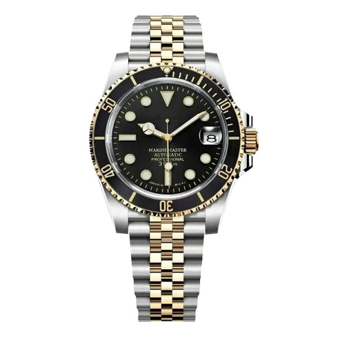 Seiko Mod Submariner – Two Tone Black