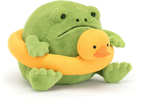 Jellycat Ricky Rain Frog Rubber Ring Plush