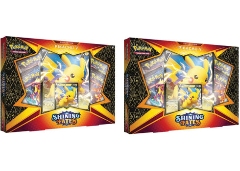 Pokémon TCG Shining Fates Pikachu V Collection Box 2x Lot