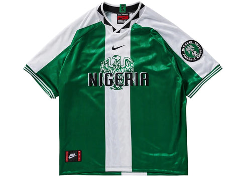 Nike Men's Nigeria 1996 Football Replica Shirt Green/White/Black