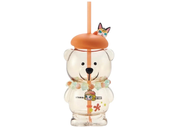 Starbucks x PopMart Molly Bear Glass Straw Cup