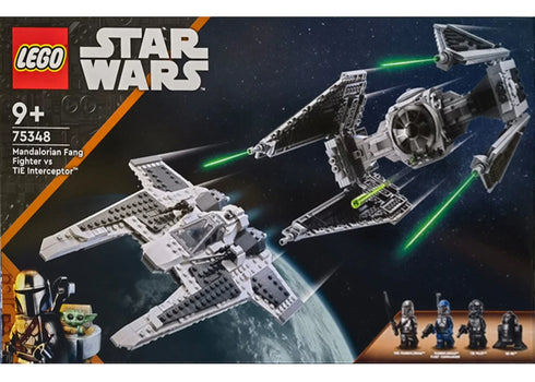 LEGO Star Wars Mandalorian Fang Fighter vs Tie Interceptor Set 75348