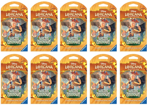 2026 Disney Lorcana Ravensburger Wilds Unknown Booster Pack 10x Lot