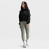 ASRV x Tonal Women's French-Terry Cropped Hoodie - Black