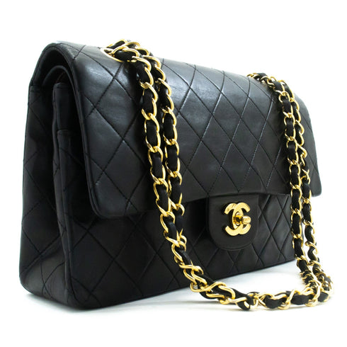 Vintage Classic Double Flap Bag Quilted Lambskin Medium