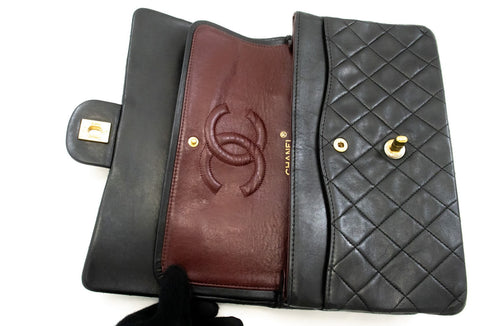 Vintage Classic Double Flap Bag Quilted Lambskin Medium