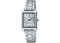Casio Women’s Silver Dial Stainless Steel Rectangular Watch LTP-V007D-7EUDF