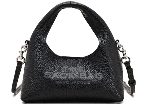 Marc Jacobs The Micro Crossbody Sack Leather Bag Black