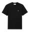 T-shirt Noir Ami de Coeur Blanc en Coton