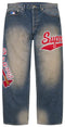 Supreme Mitchell & Ness Atlanta Braves Loose Fit Jean Blue