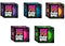 NeeDoh Fuzzball The Velvet Squeeze Squishy Fidget Toy Set of 5 Purple/ Blue/ Orange/ Pink/ Green