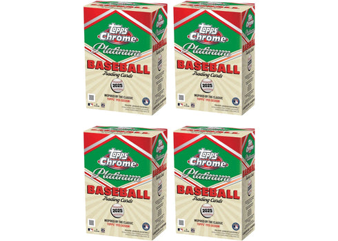 2025 Topps Chrome Platinum Baseball Value Box 4x Lot