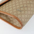 Vintage Saddle Flap Shoulder Bag Macadam Coated Canvas Small