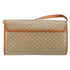 Vintage Saddle Flap Shoulder Bag Macadam Coated Canvas Small