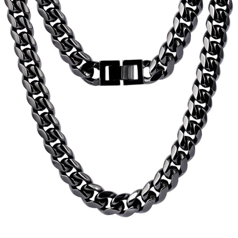 10MM Black Miami Cuban Chain