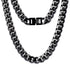 10MM Black Miami Cuban Chain