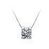 VVS1 Classic Moissanite Pendant 925 Silver Necklace