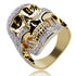 Fully Iced Skull Ring