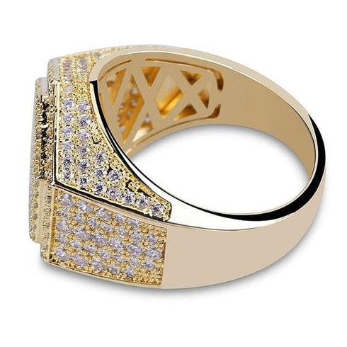 Gold/Silver Poly Geometric Ring