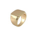 Square Black/Gold/Silver Metal Ring