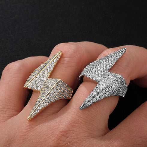 VVS Jewelry Iced Bolt Ring