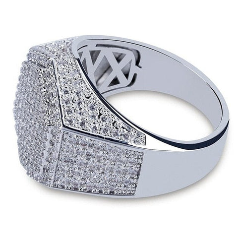 Gold/Silver Poly Geometric Ring